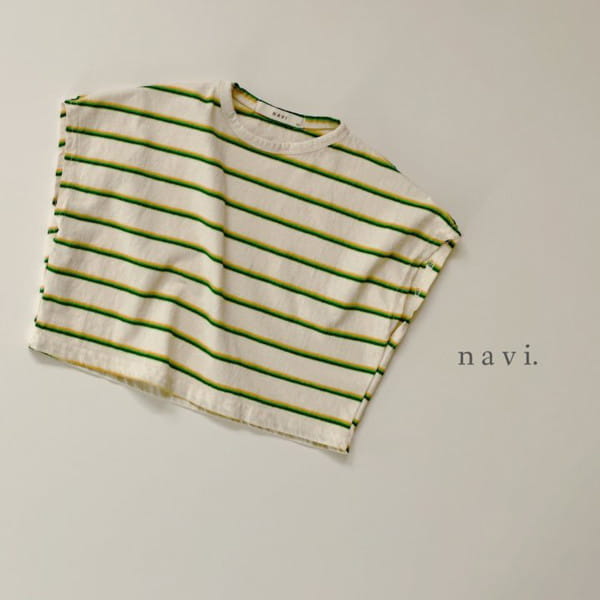NAVI - Korean Children Fashion - #Kfashion4kids - Roni Stripes Sleeveless Tee - 8