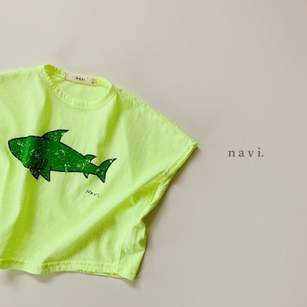 NAVI - Korean Children Fashion - #Kfashion4kids - Shark Sleeveless Tee - 6