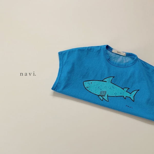 NAVI - Korean Children Fashion - #Kfashion4kids - Shark Sleeveless Tee - 9