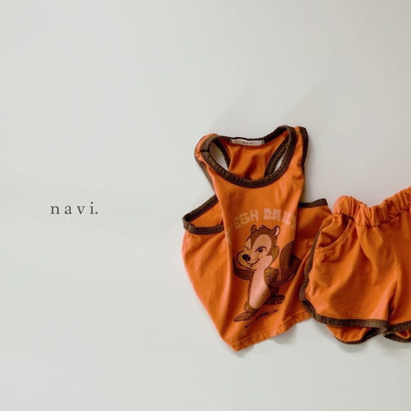 NAVI - Korean Children Fashion - #Kfashion4kids - Squirrel Top Bottom Set - 8