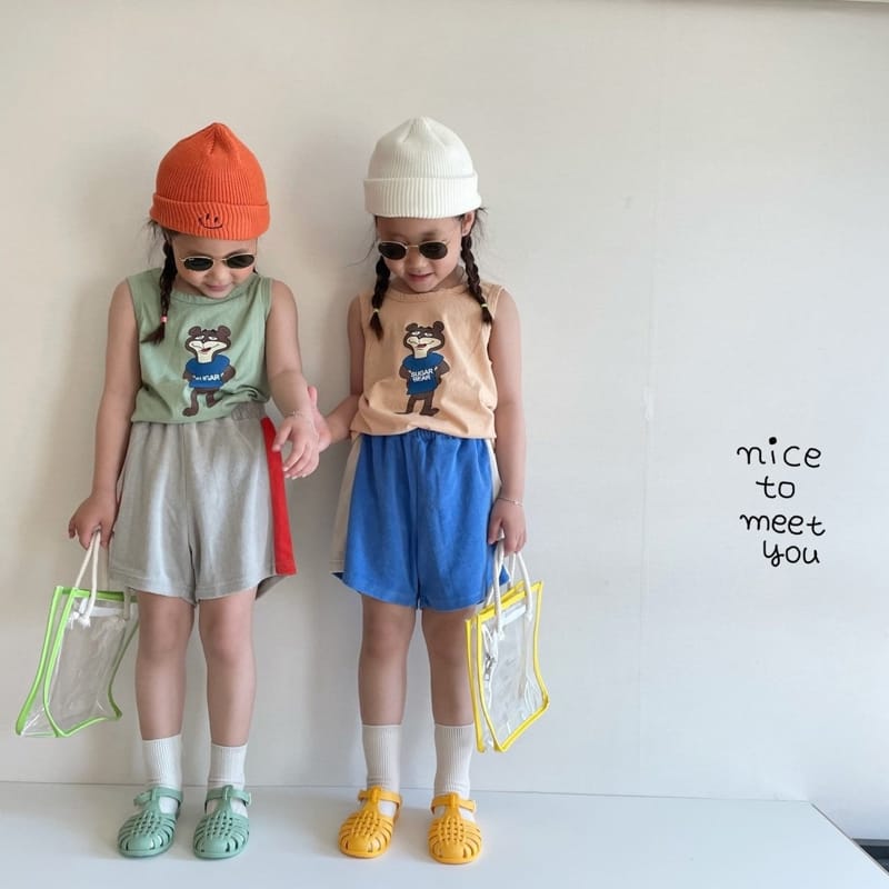 NICE TO MEET YOU - Korean Children Fashion - #Kfashion4kids - Sugar Bear Sleeveless - 7