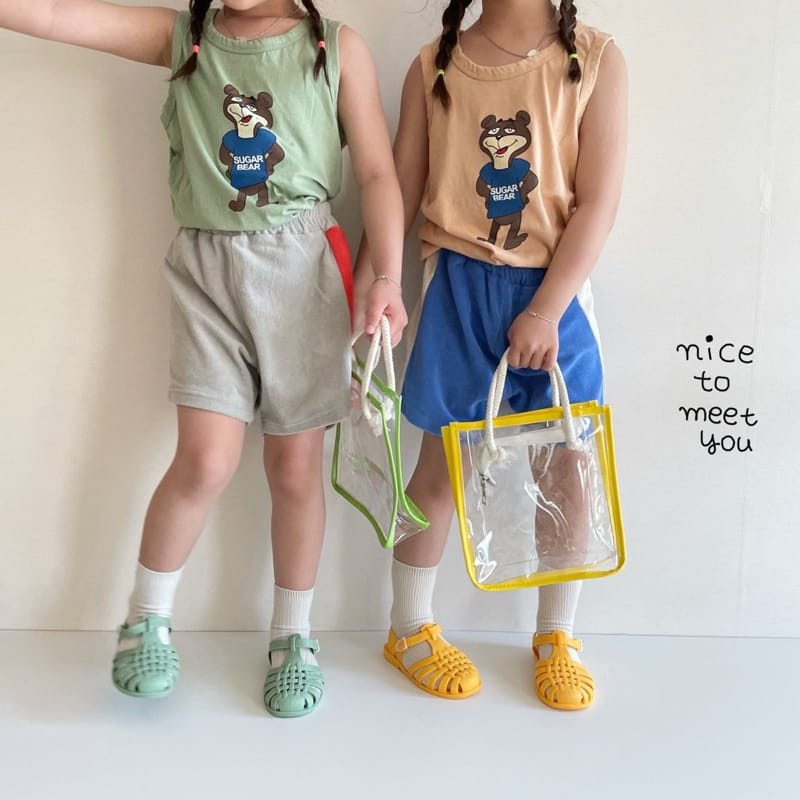 NICE TO MEET YOU - Korean Children Fashion - #Kfashion4kids - Sugar Bear Sleeveless - 8
