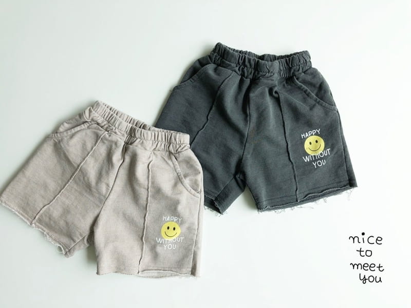 NICE TO MEET YOU - Korean Children Fashion - #Kfashion4kids - Pigment Happy Shorts