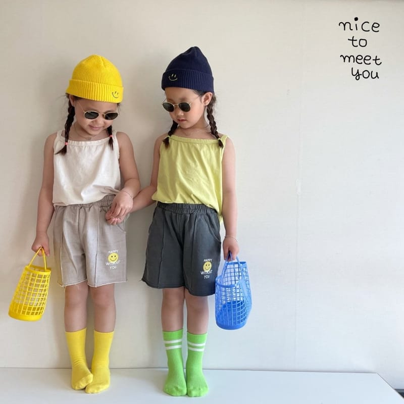 NICE TO MEET YOU - Korean Children Fashion - #Kfashion4kids - Pigment Happy Shorts - 10