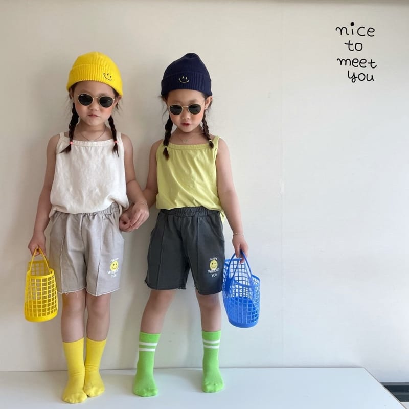 NICE TO MEET YOU - Korean Children Fashion - #Kfashion4kids - Pigment Happy Shorts - 11
