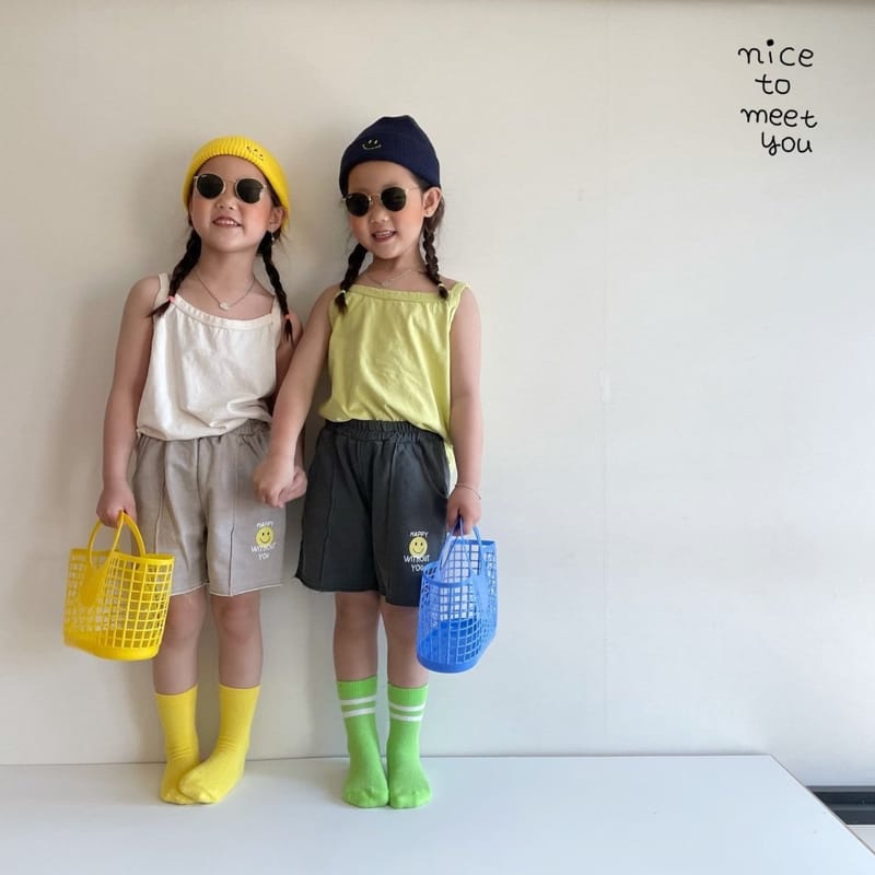 NICE TO MEET YOU - Korean Children Fashion - #Kfashion4kids - Pigment Happy Shorts - 5