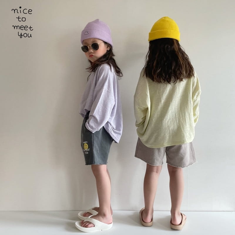 NICE TO MEET YOU - Korean Children Fashion - #Kfashion4kids - Pigment Happy Shorts - 8