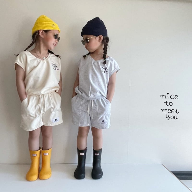 NICE TO MEET YOU - Korean Children Fashion - #Kfashion4kids - Pipi Sleeveless