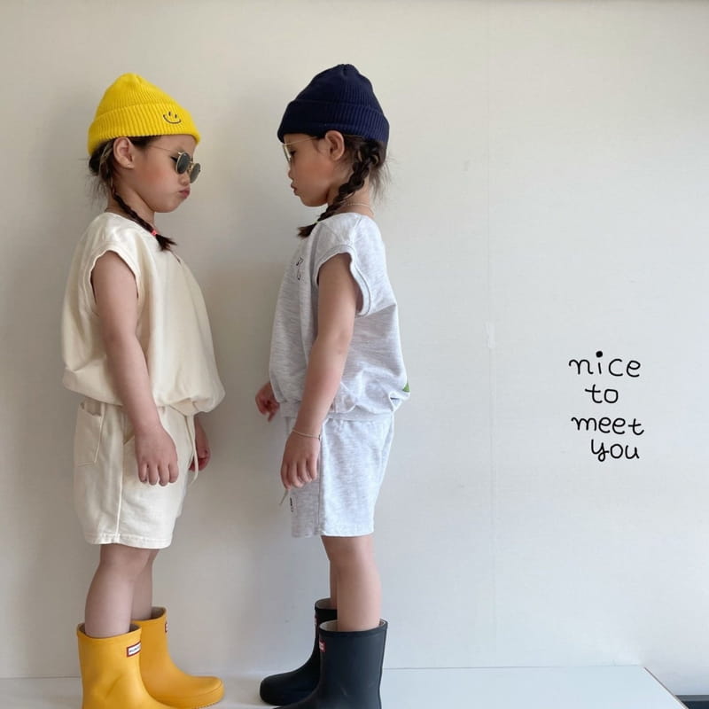 NICE TO MEET YOU - Korean Children Fashion - #Kfashion4kids - Pipi Sleeveless - 12