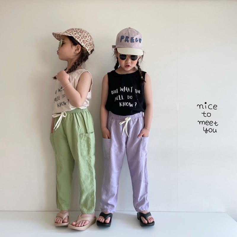 NICE TO MEET YOU - Korean Children Fashion - #Kfashion4kids - Dudu Sleeveless - 3
