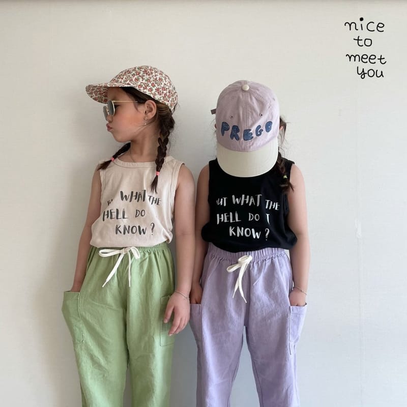 NICE TO MEET YOU - Korean Children Fashion - #Kfashion4kids - Dudu Sleeveless - 9