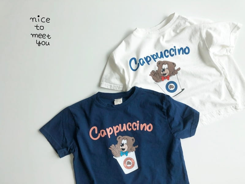NICE TO MEET YOU - Korean Children Fashion - #Kfashion4kids - Cappuccino Tee