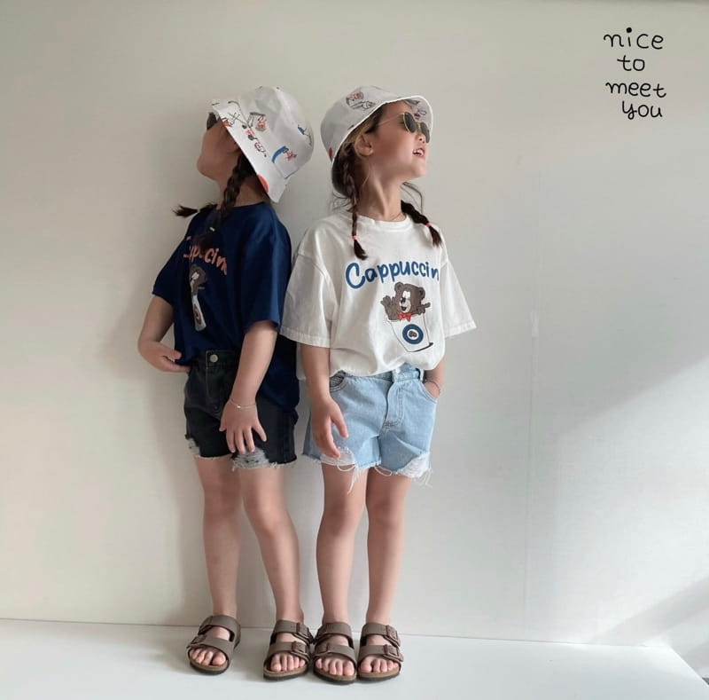 NICE TO MEET YOU - Korean Children Fashion - #Kfashion4kids - Cappuccino Tee - 10