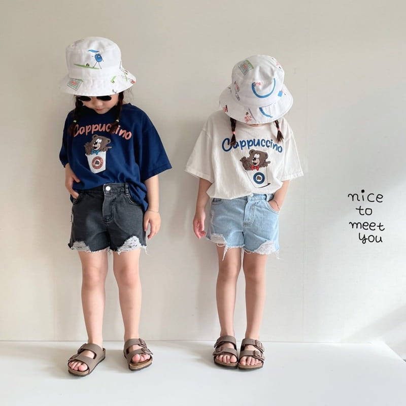 NICE TO MEET YOU - Korean Children Fashion - #Kfashion4kids - Cappuccino Tee - 12