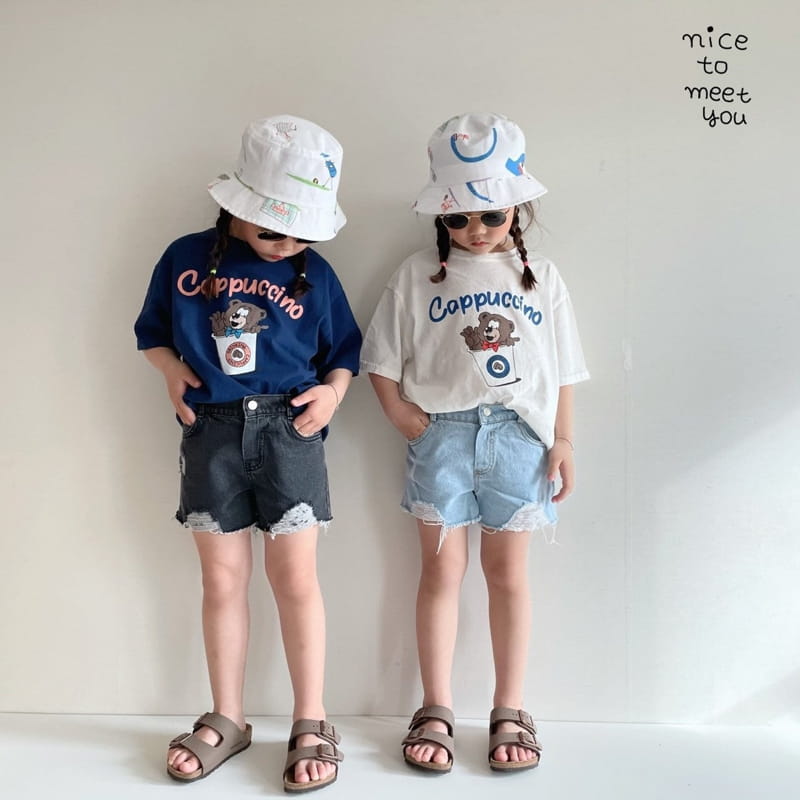 NICE TO MEET YOU - Korean Children Fashion - #Kfashion4kids - Cappuccino Tee - 3