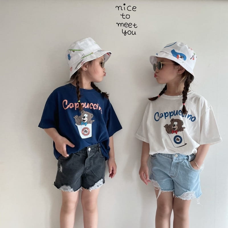 NICE TO MEET YOU - Korean Children Fashion - #Kfashion4kids - Cappuccino Tee - 4