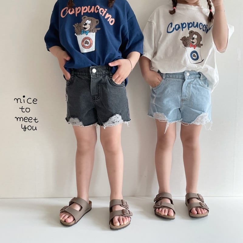 NICE TO MEET YOU - Korean Children Fashion - #Kfashion4kids - Cappuccino Tee - 5
