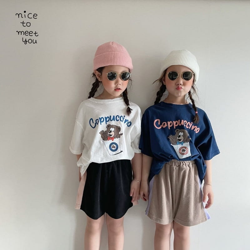 NICE TO MEET YOU - Korean Children Fashion - #Kfashion4kids - Cappuccino Tee - 6