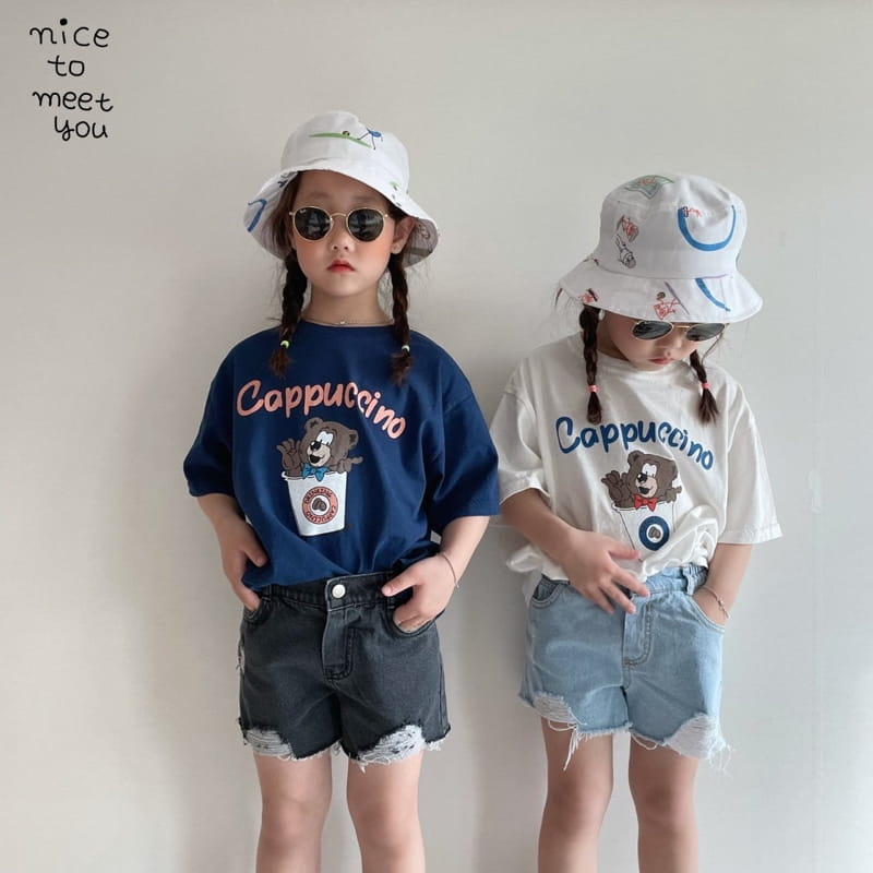 NICE TO MEET YOU - Korean Children Fashion - #Kfashion4kids - Cappuccino Tee - 9