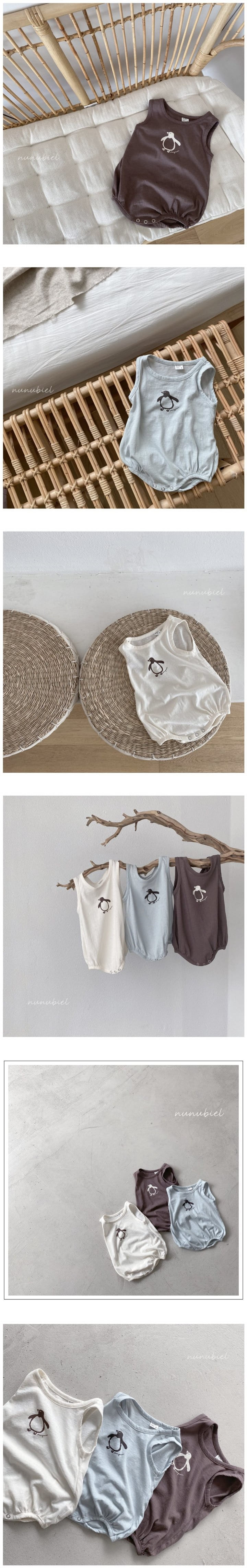 NUNUBIEL - Korean Children Fashion - #Kfashion4kids - Penguin Bodysuit