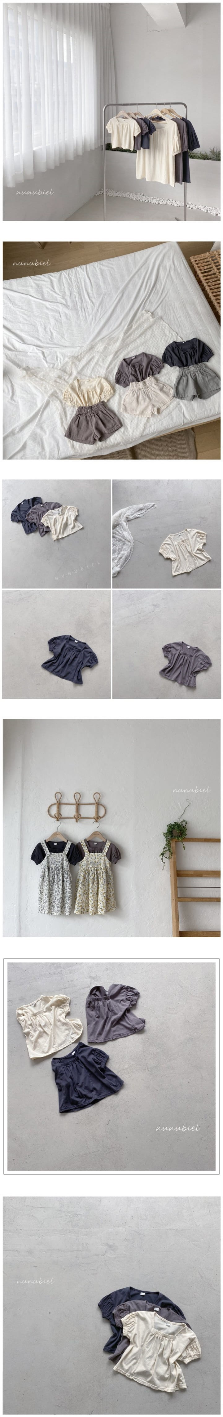 NUNUBIEL - Korean Children Fashion - #Kfashion4kids - Egg Shirring Tee