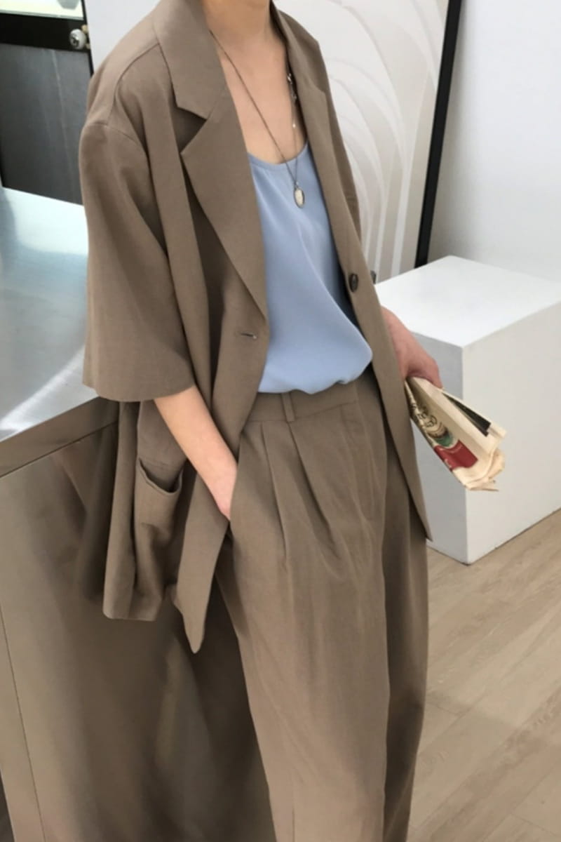ONDO - Korean Children Fashion - #Kfashion4kids - Linen Setup - 3