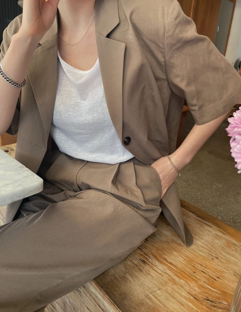 ONDO - Korean Children Fashion - #Kfashion4kids - Linen Setup - 4