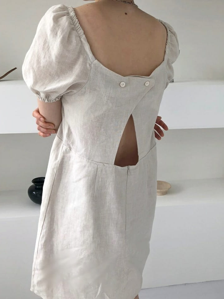 ONDO - Korean Children Fashion - #Kfashion4kids - 100 Puff Linen One-piece