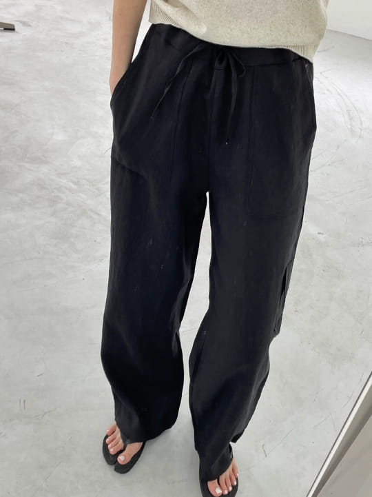 ONDO - Korean Children Fashion - #Kfashion4kids - 100 Pocket Linen Pleated Pants - 3