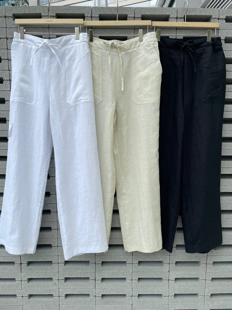ONDO - Korean Children Fashion - #Kfashion4kids - Linen Pocket Pants - 4