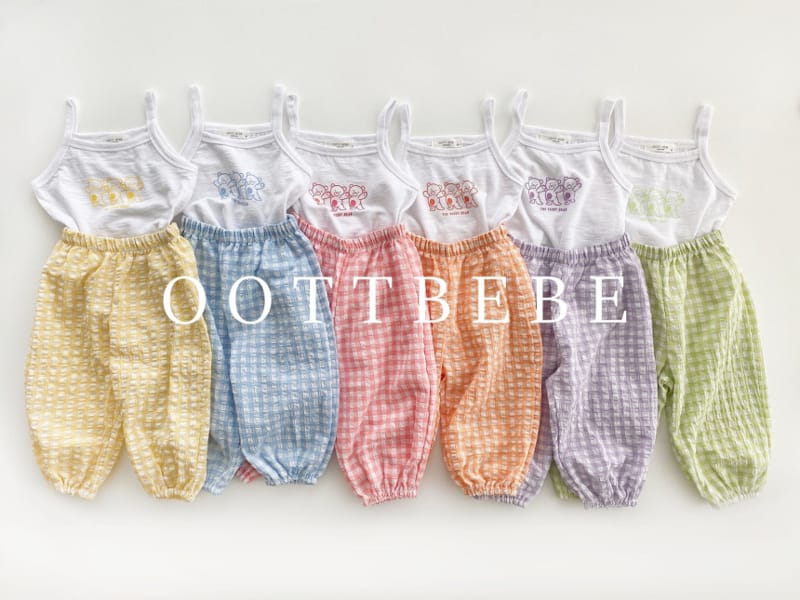 OOTT BEBE - Korean Children Fashion - #Kfashion4kids - Jelly Jijimi Cardigan Sleeveless Bottom Set - 10