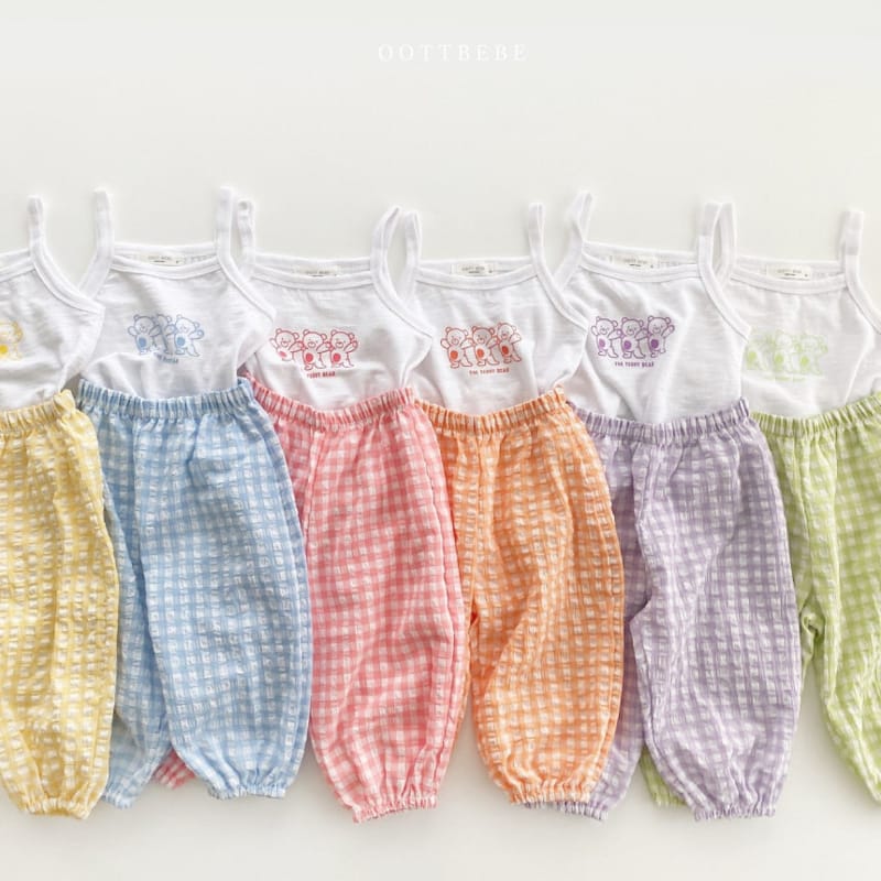 OOTT BEBE - Korean Children Fashion - #Kfashion4kids - Jelly Jijimi Cardigan Sleeveless Bottom Set - 8