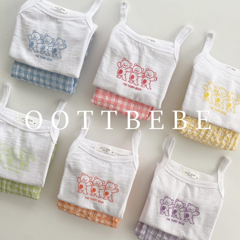 OOTT BEBE - Korean Children Fashion - #Kfashion4kids - Jelly Jijimi Cardigan Sleeveless Bottom Set - 9