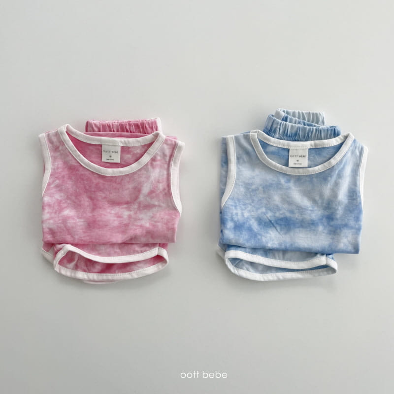 OOTT BEBE - Korean Children Fashion - #Kfashion4kids - Hawaii Top Bottom Set