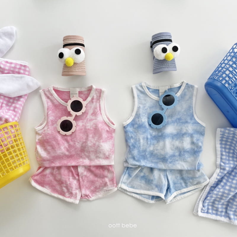 OOTT BEBE - Korean Children Fashion - #Kfashion4kids - Hawaii Top Bottom Set - 12