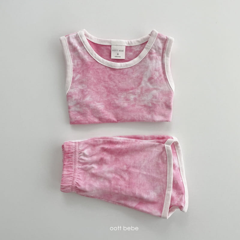 OOTT BEBE - Korean Children Fashion - #Kfashion4kids - Hawaii Top Bottom Set - 3