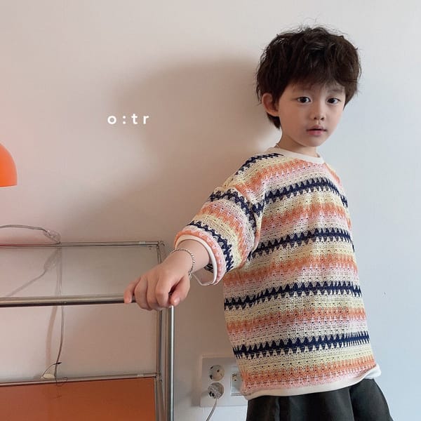 OTR - Korean Children Fashion - #Kfashion4kids - Lego Knit Short SleevesTee