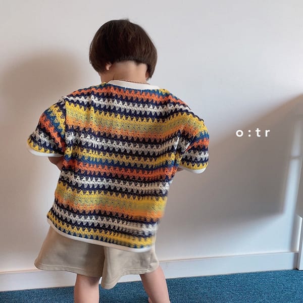 OTR - Korean Children Fashion - #Kfashion4kids - Lego Knit Short SleevesTee - 5