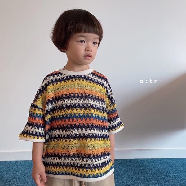 OTR - Korean Children Fashion - #Kfashion4kids - Lego Knit Short SleevesTee - 6