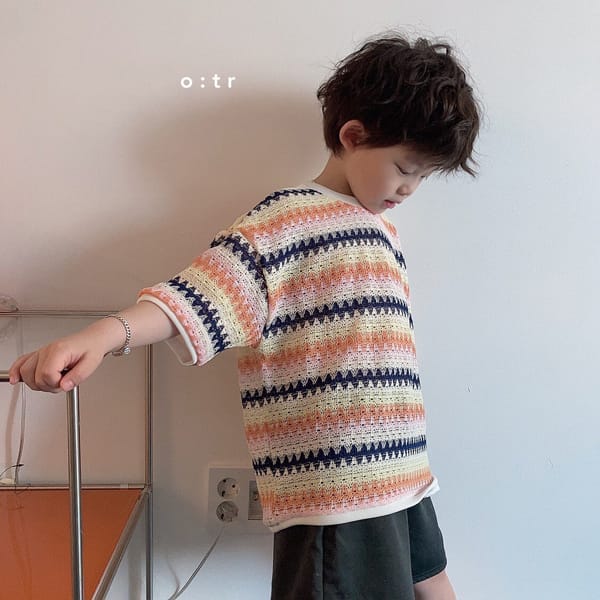OTR - Korean Children Fashion - #Kfashion4kids - Lego Knit Short SleevesTee - 7
