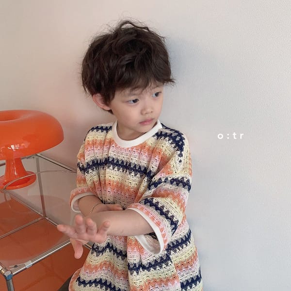 OTR - Korean Children Fashion - #Kfashion4kids - Lego Knit Short SleevesTee - 8