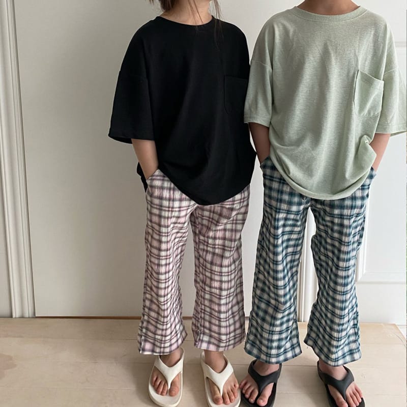 OUR - Korean Children Fashion - #Kfashion4kids - Coa Check Pants