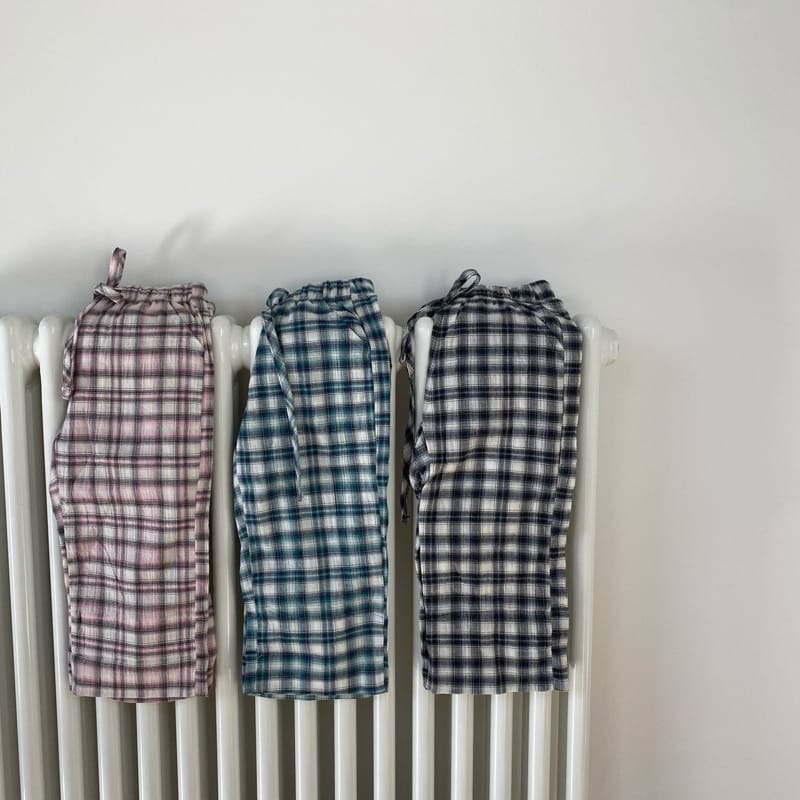 OUR - Korean Children Fashion - #Kfashion4kids - Coa Check Pants - 2