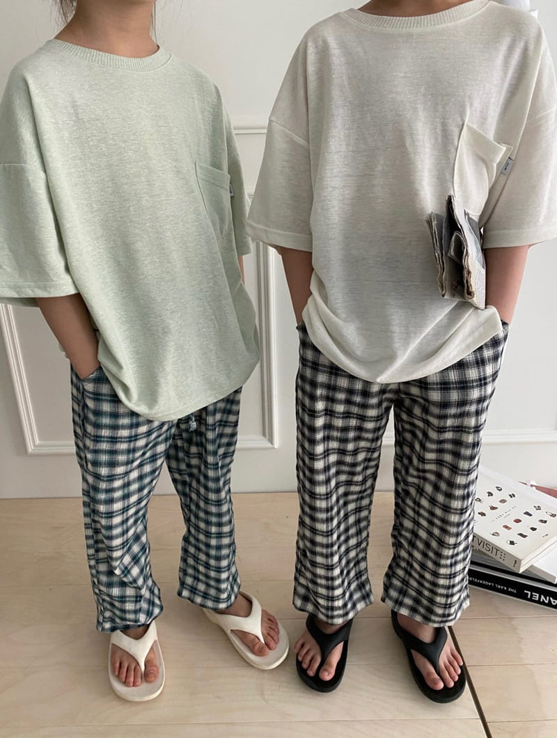 OUR - Korean Children Fashion - #Kfashion4kids - Coa Check Pants - 6