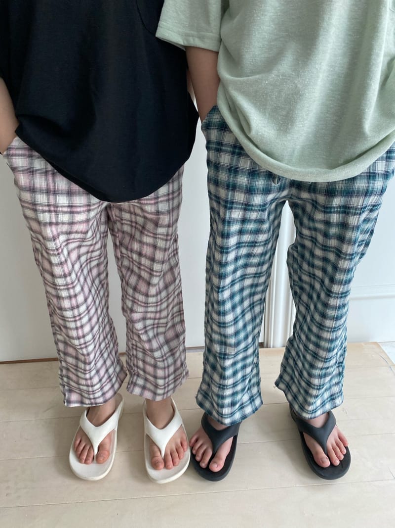 OUR - Korean Children Fashion - #Kfashion4kids - Coa Check Pants - 8