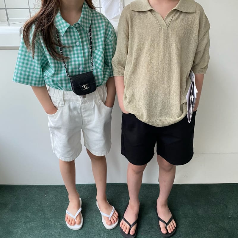 OUR - Korean Children Fashion - #Kfashion4kids - Opening Knit Collar Tee - 6