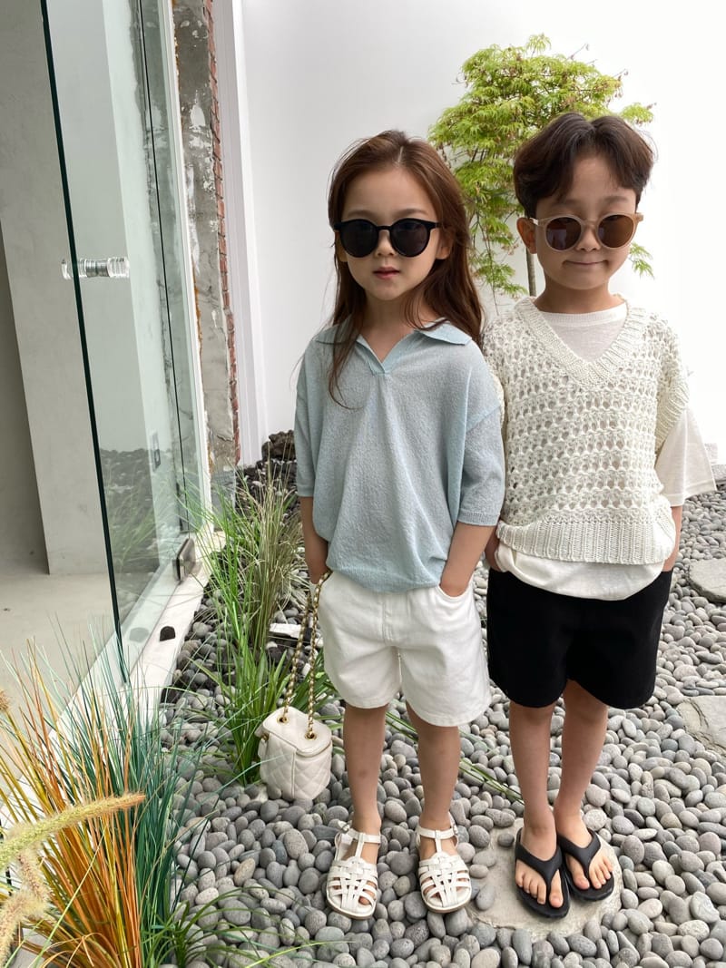 OUR - Korean Children Fashion - #Kfashion4kids - Mesh Knit Vest - 6