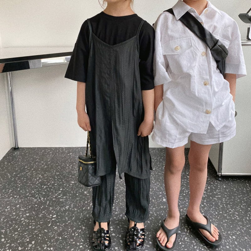 OUR - Korean Children Fashion - #Kfashion4kids - Pleats Top Bottom Set with Mom