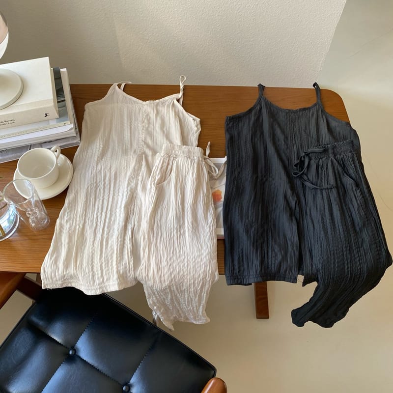 OUR - Korean Children Fashion - #Kfashion4kids - Pleats Top Bottom Set with Mom - 2