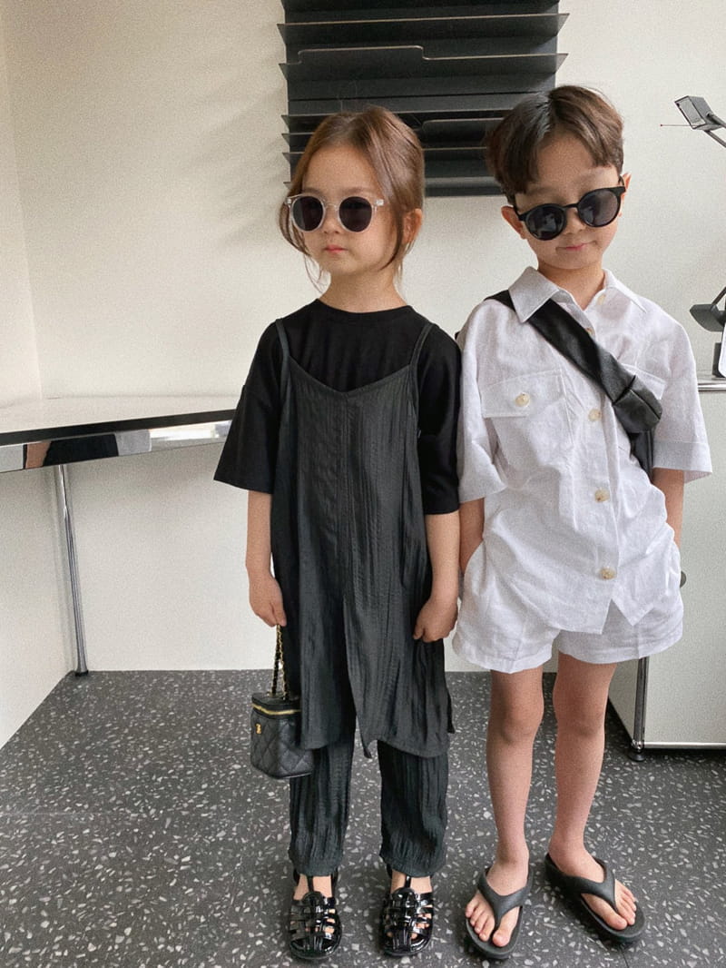 OUR - Korean Children Fashion - #Kfashion4kids - Pleats Top Bottom Set with Mom - 4